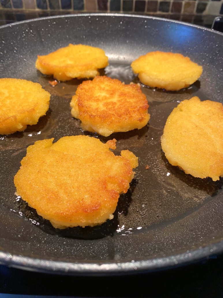 skillet of Hot Water Cornbread
