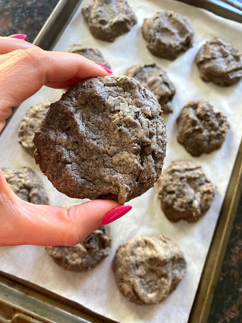 hand holding Oreo Cheesecake Cookie