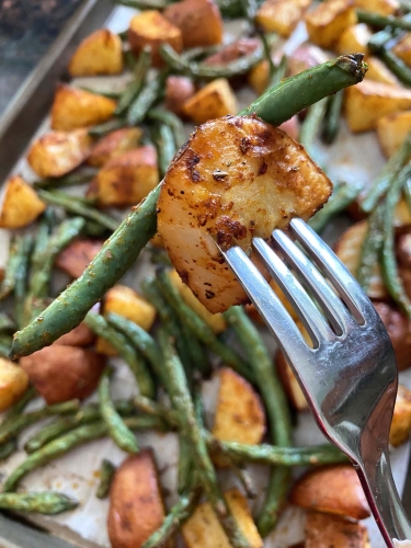 Roasted Potatoes And Green Beans (6)