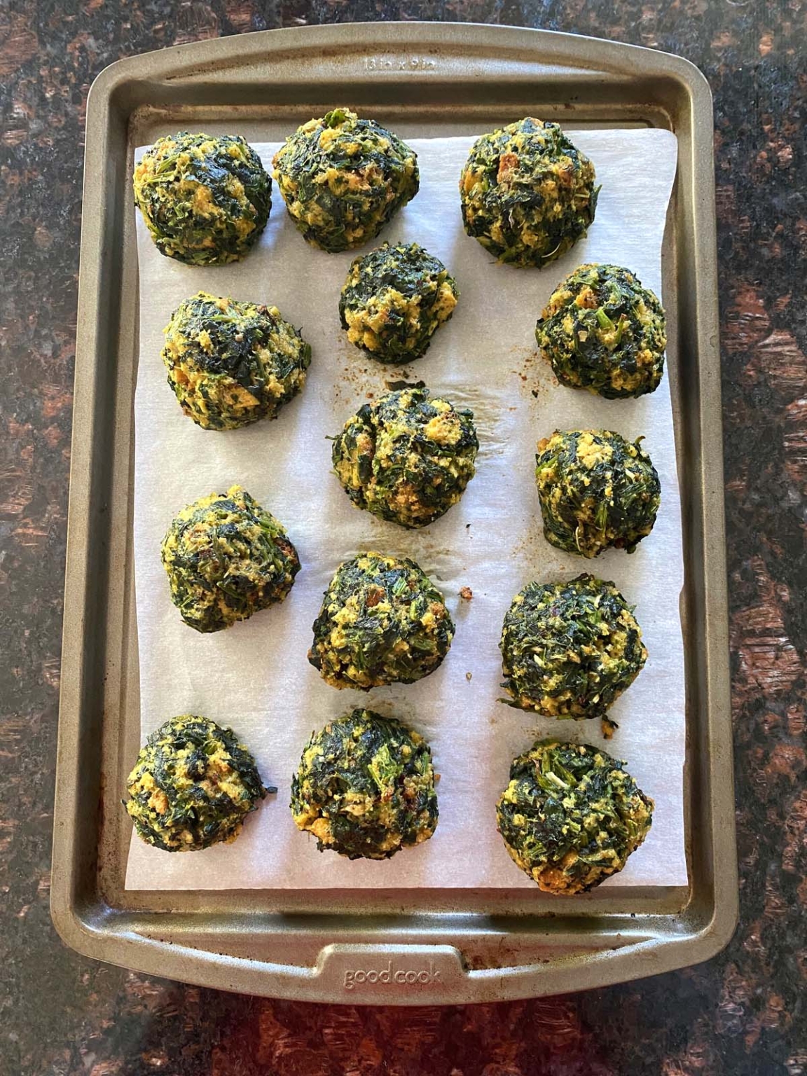 Spinach Balls With Stuffing Melanie Cooks