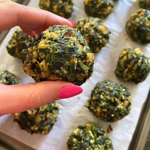 Spinach Balls With Stuffing Melanie Cooks
