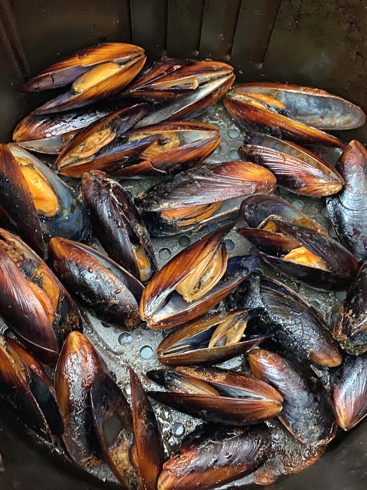 Air Fryer Frozen Mussels Melanie Cooks