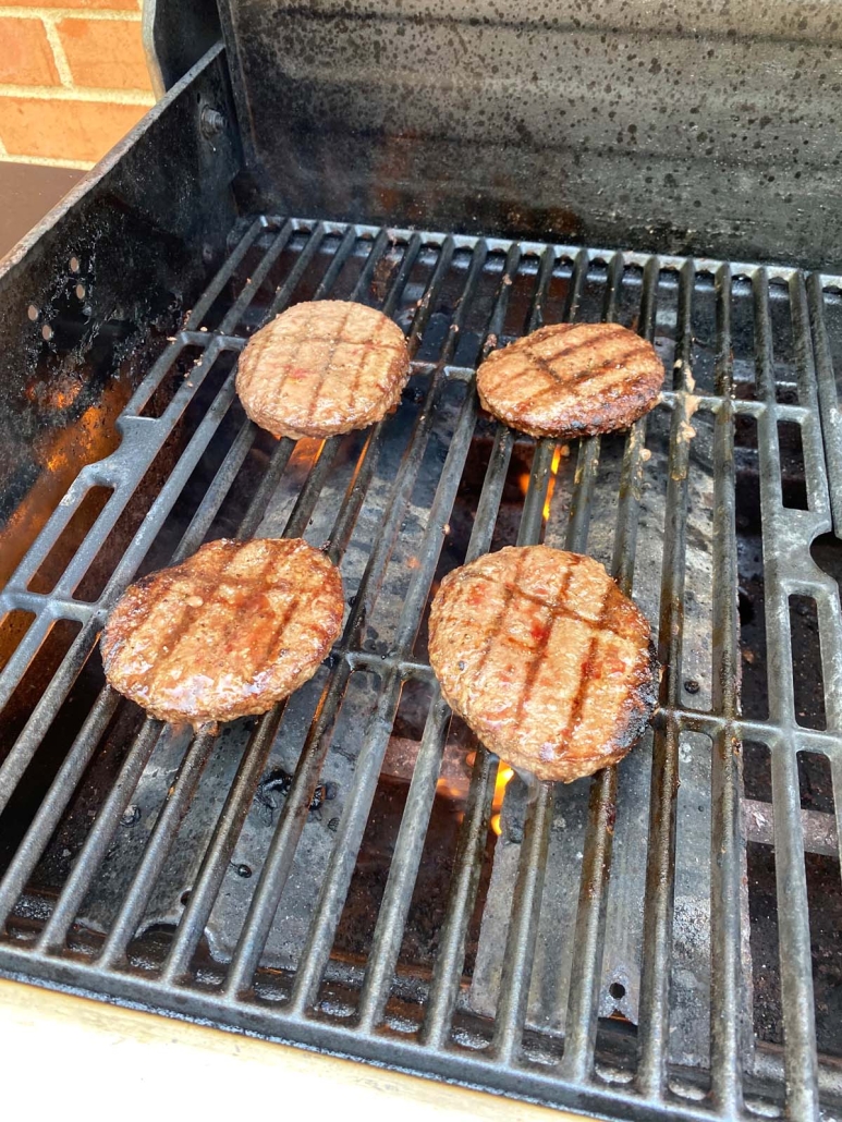 Grilling Frozen Burgers on the grill