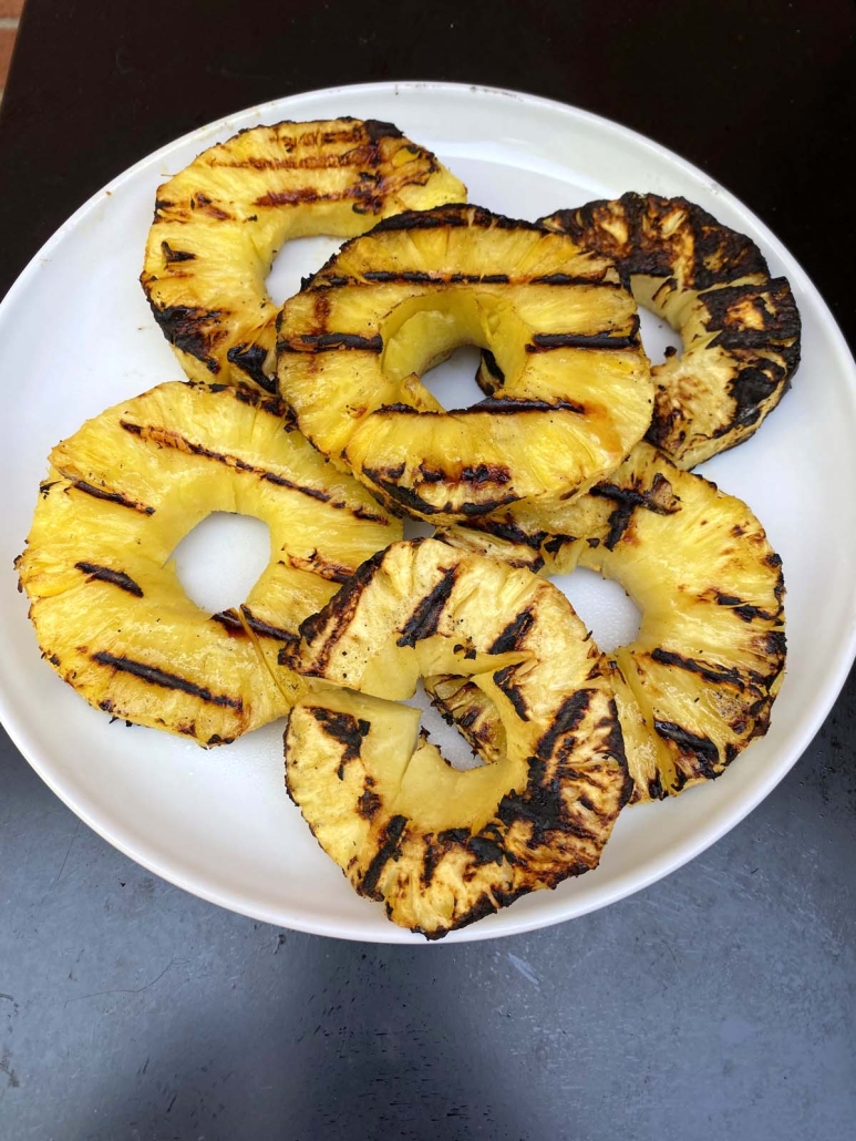 easy side dish Grilled Pineapple Slices