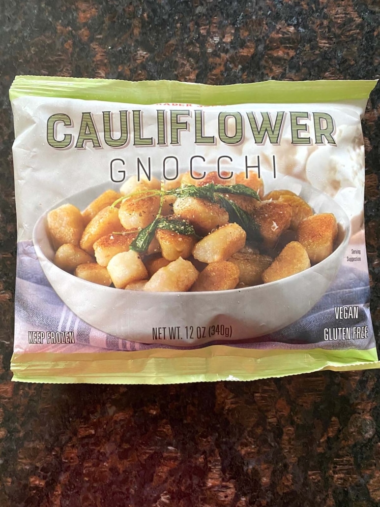package of Trader Joe’s Cauliflower Gnocchi