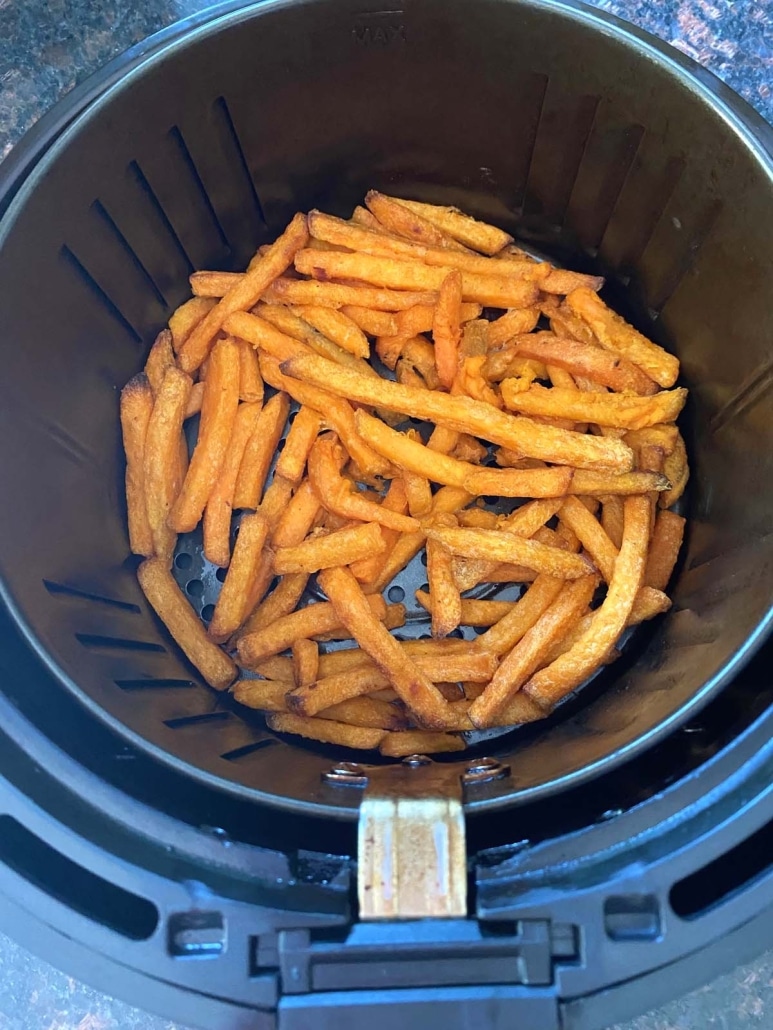 easy appetizer Trader Joe’s Sweet Potato Fries In The Air Fryer