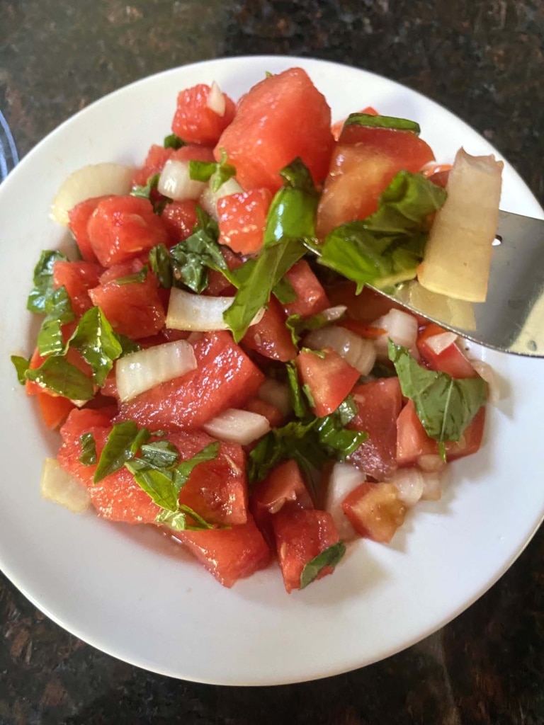 Watermelon Tomato Salad