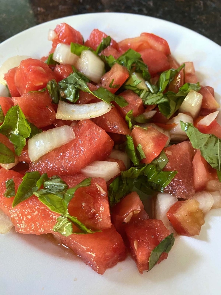 summer salad Watermelon Tomato Salad