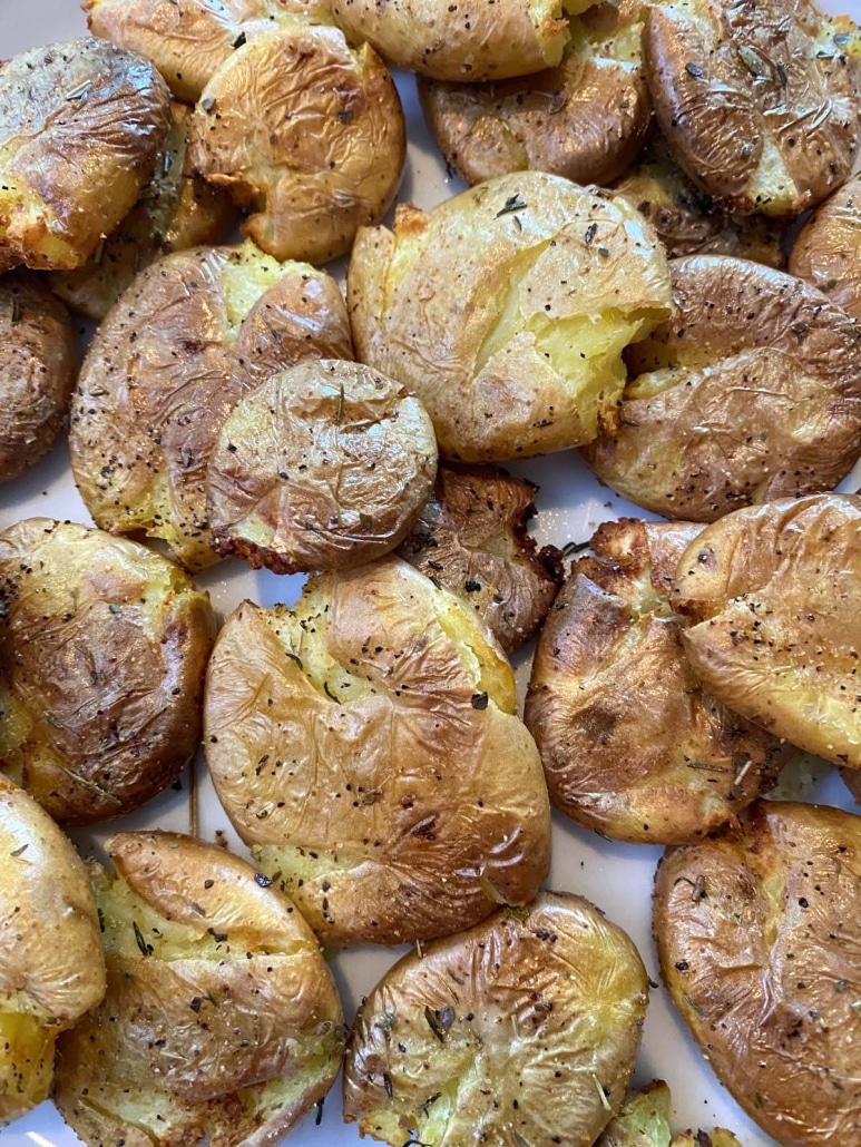 crispy Air Fryer Smashed Potatoes