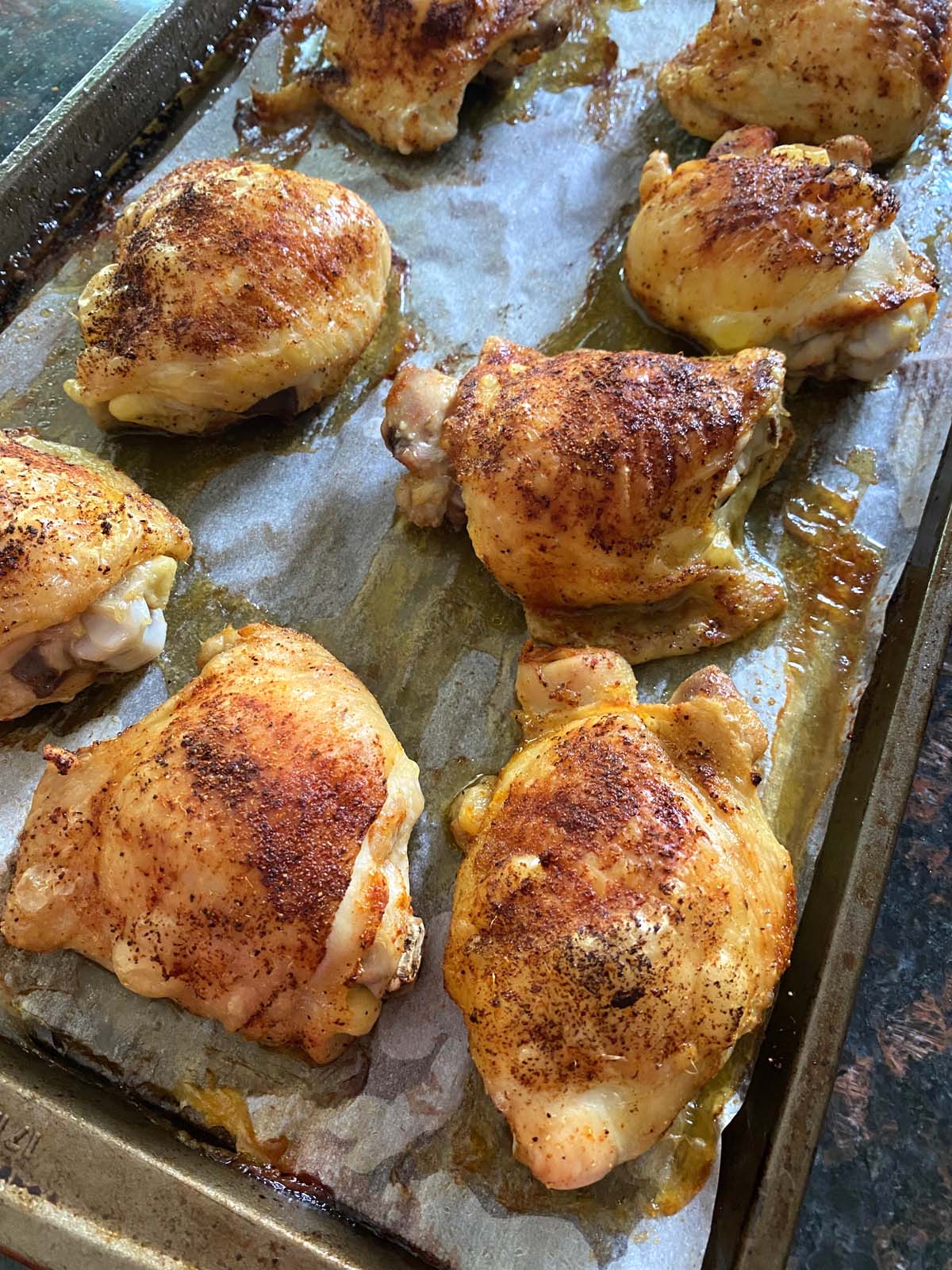 Baked Bone-In Chicken Thighs – Melanie Cooks