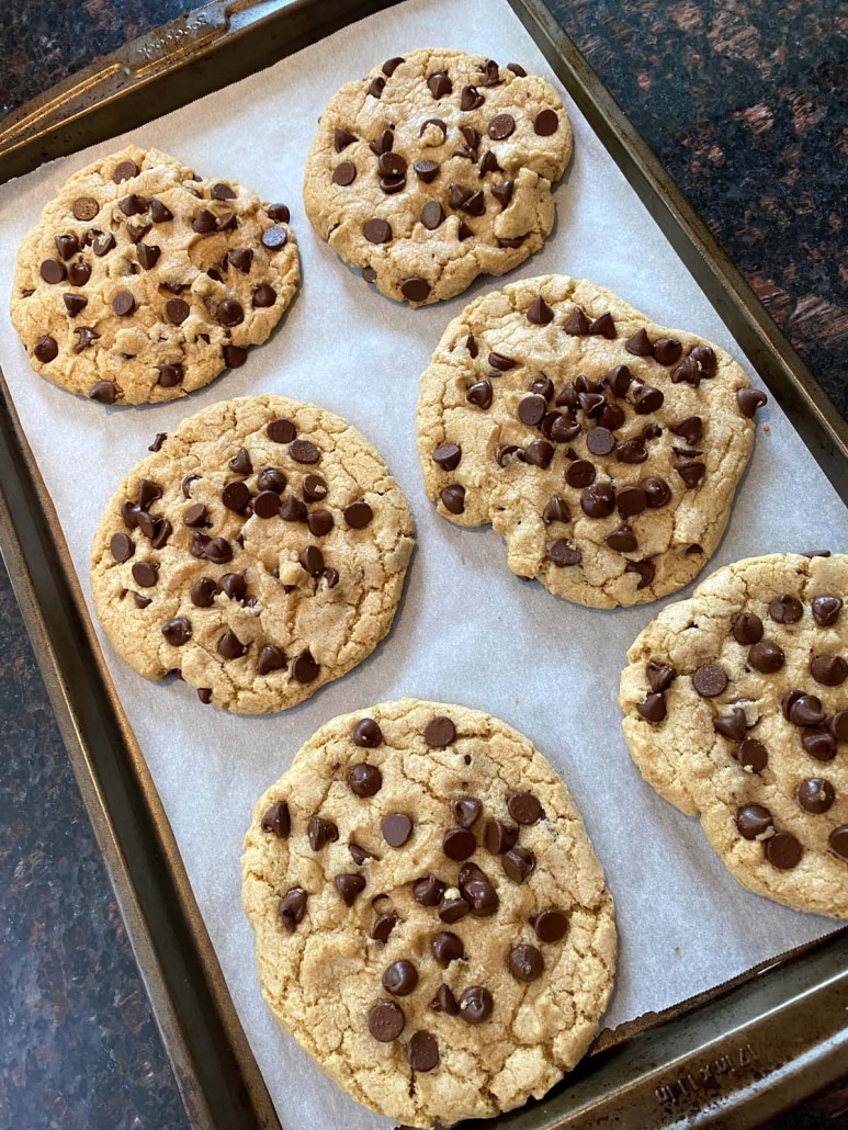 Dairy Free Cookies stuffed with chocolate chips