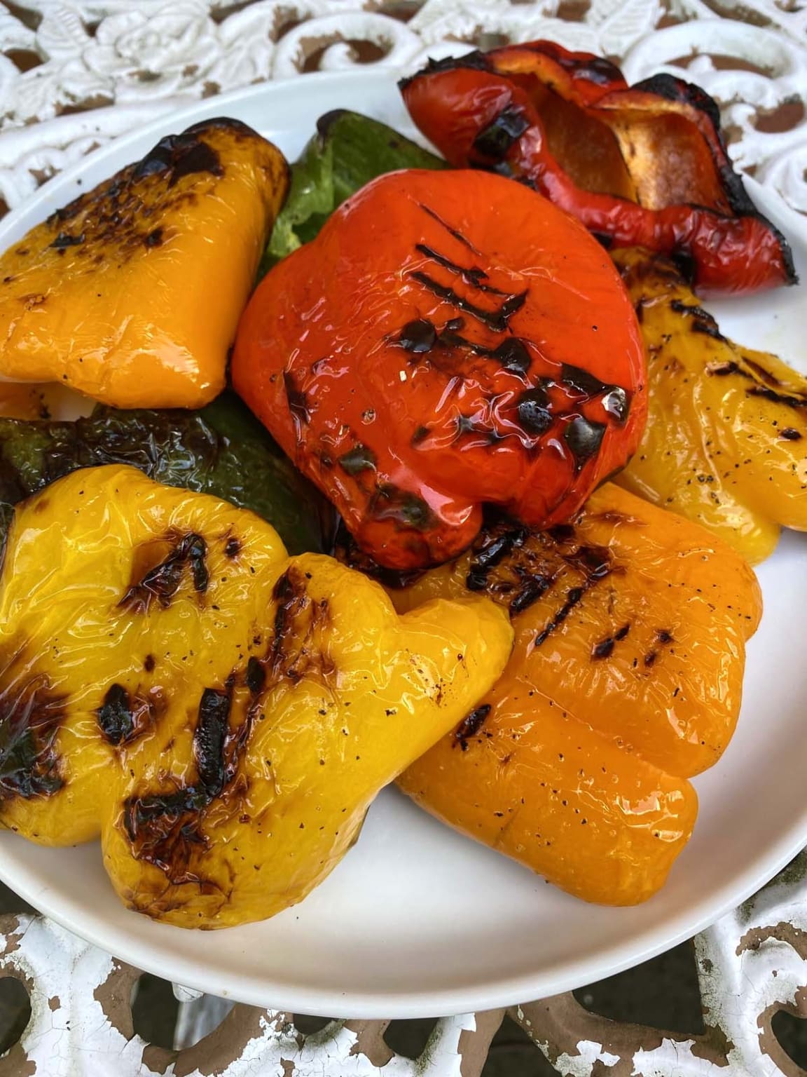 Grilled Bell Peppers – Melanie Cooks