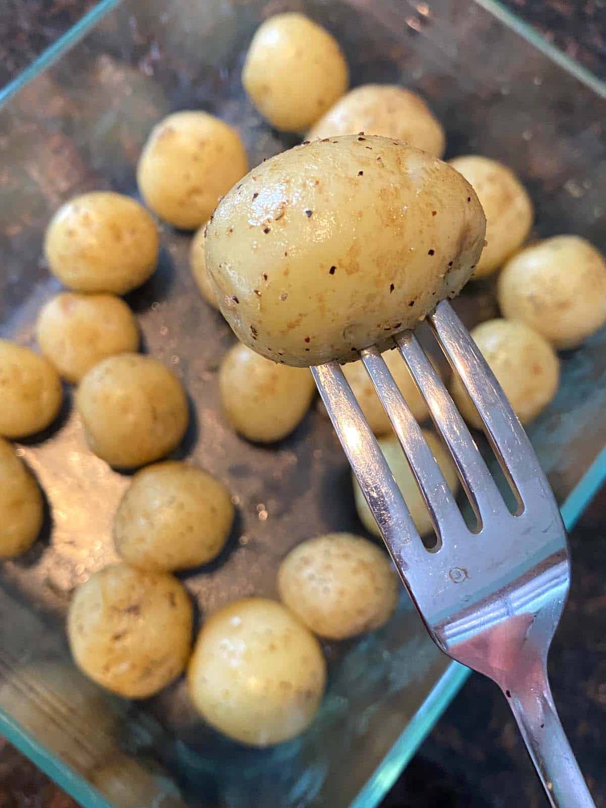 Microwave Small Potatoes – Melanie Cooks