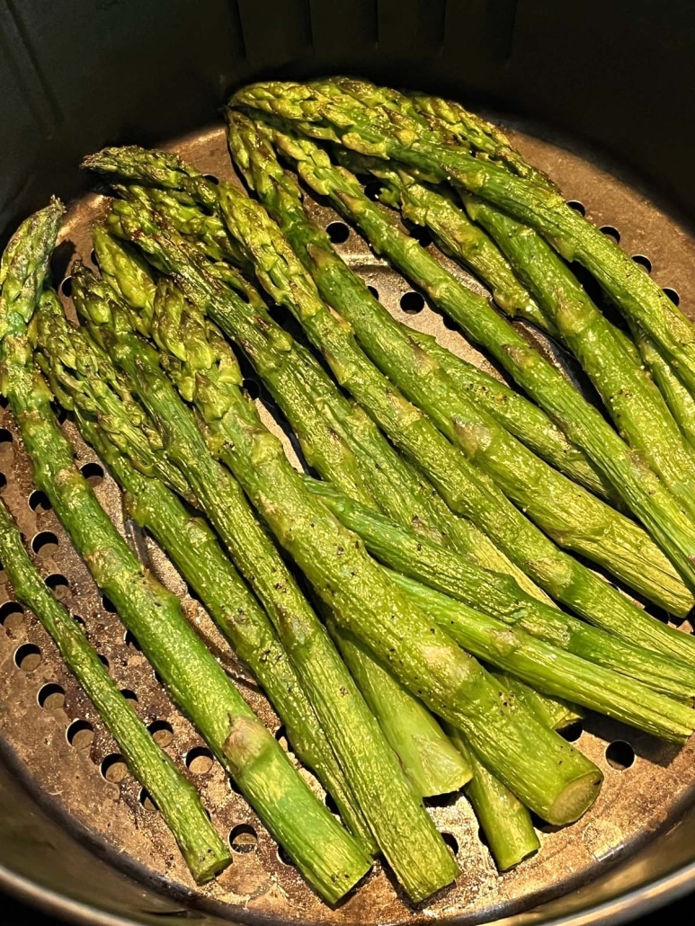 lightly roasted Frozen Asparagus In Air Fryer