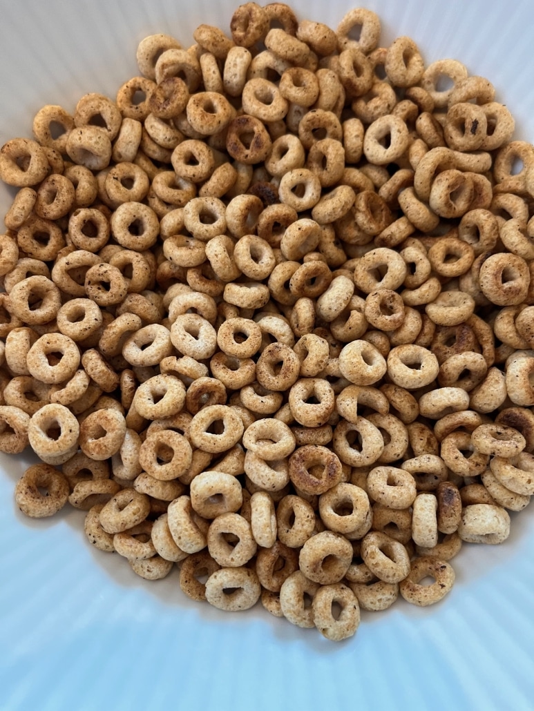 bowl of hot buttered Cheerios