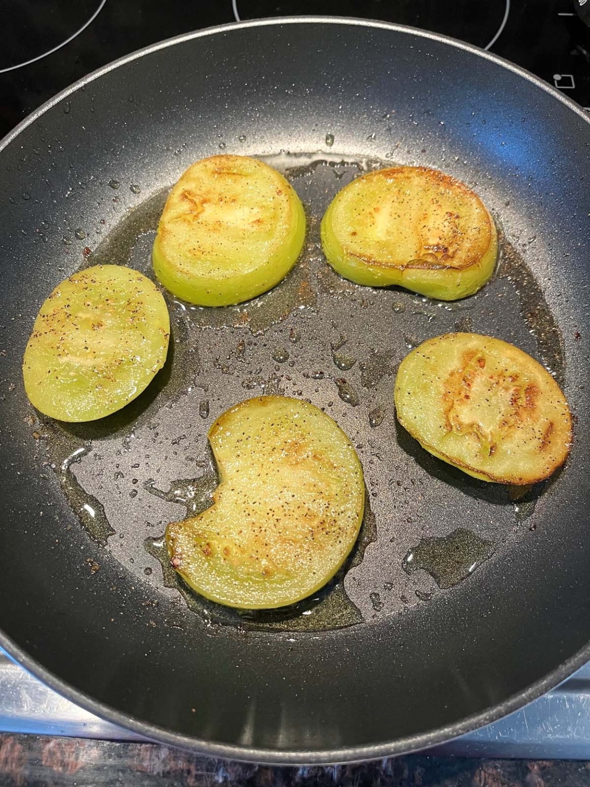 Fried Green Tomatoes No Breading Melanie Cooks