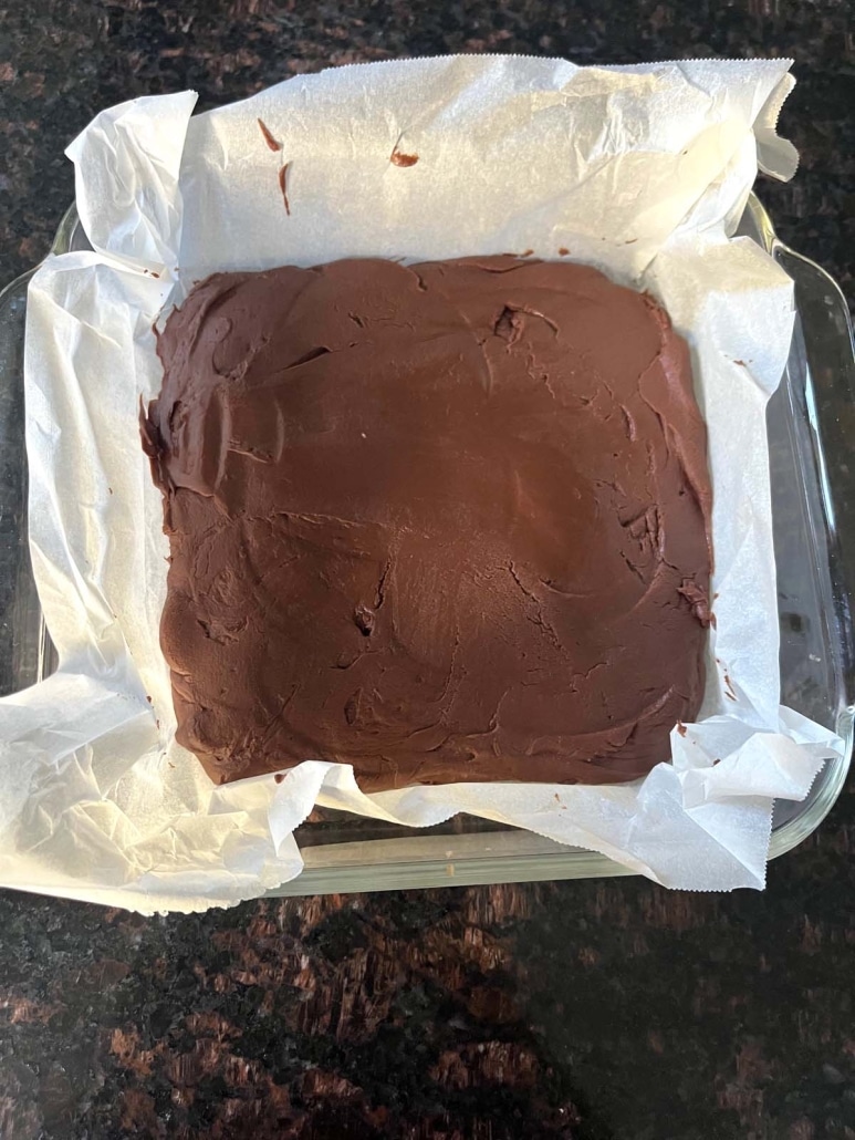 cooled 2-Ingredient Chocolate Fudge
