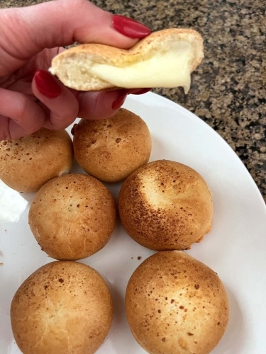 Air Fryer Frozen FarmRich Mozzarella Bites (10)