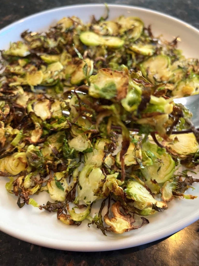 Air Fryer Shaved Brussels Sprouts