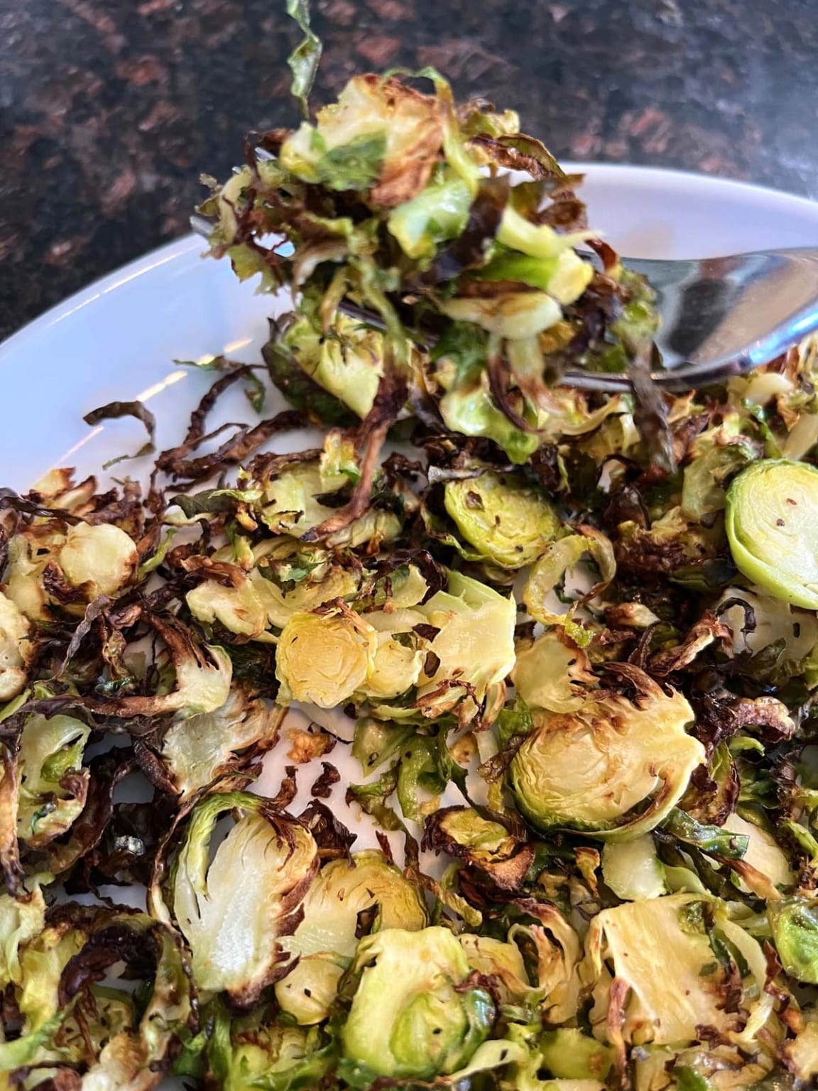 Air Fryer Shaved Brussels Sprouts Melanie Cooks