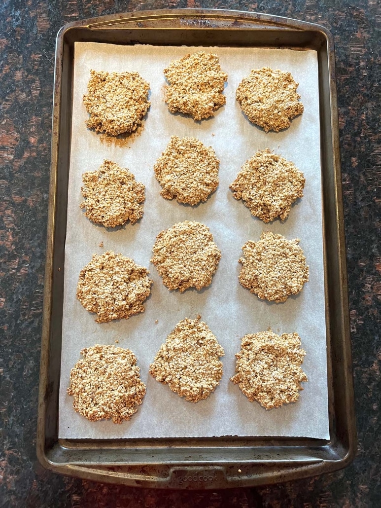 sesame cookies, fresh out of the oven