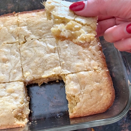 Vanilla Brownies With White Chocolate Chips Melanie Cooks