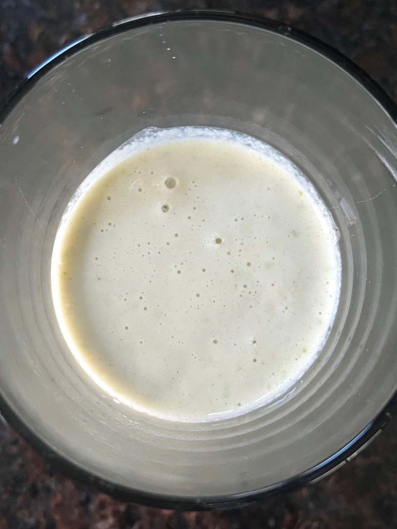 Apple Cinnamon Smoothie made with apples, Greek yogurt, honey, and cinnamon