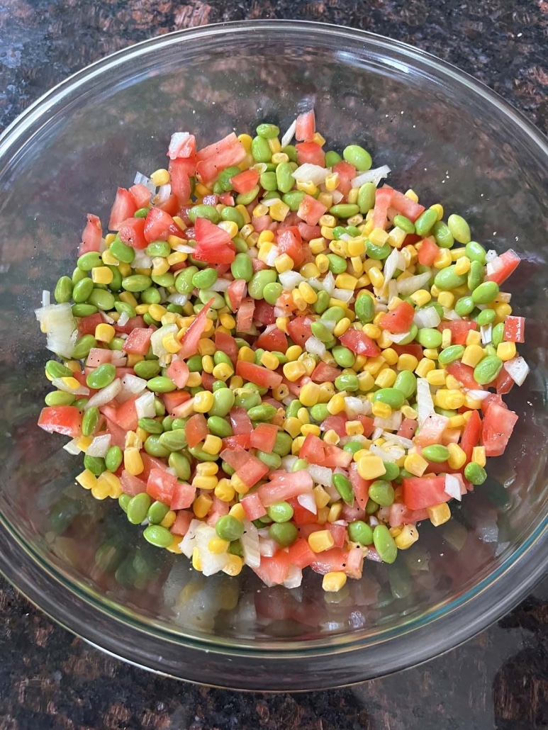 colorful and nutritious Edamame Salad