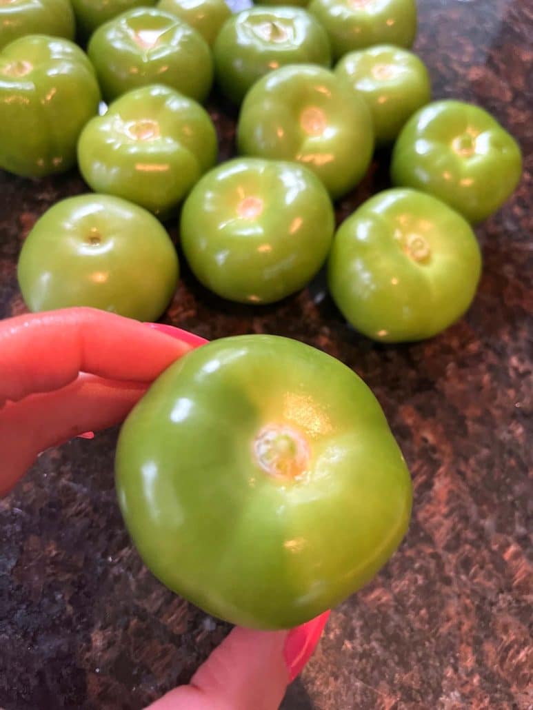 washing tomatillos properly