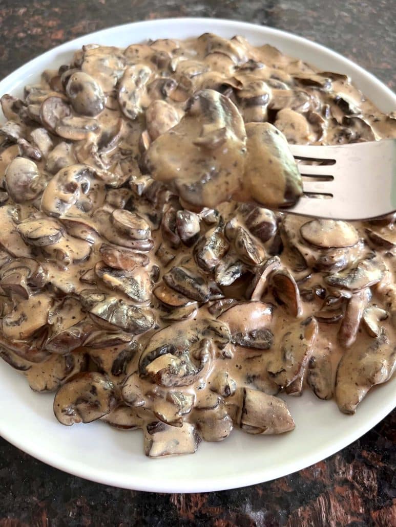 creamy mushroom stroganoff
