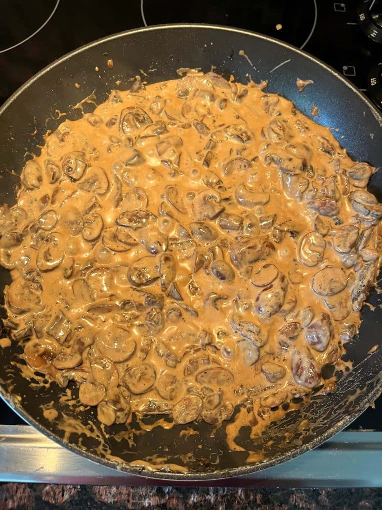 mushroom stroganoff dinner