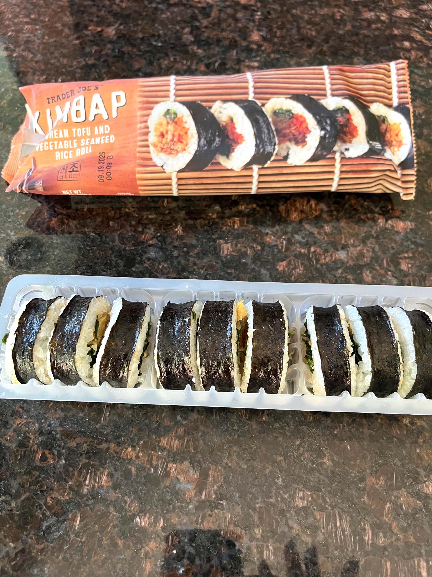 Trader joe s frozen kimbap sushi rolls melanie cooks