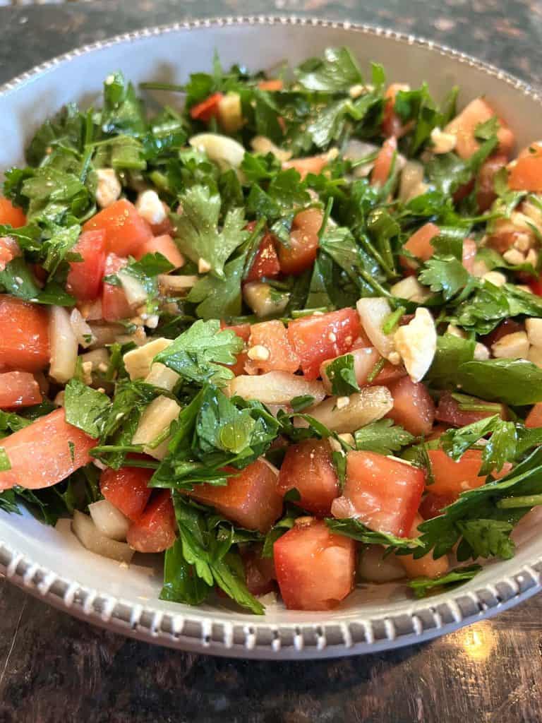 Fresh Parsley Salad Recipe With Tomatoes And Feta – Melanie Cooks