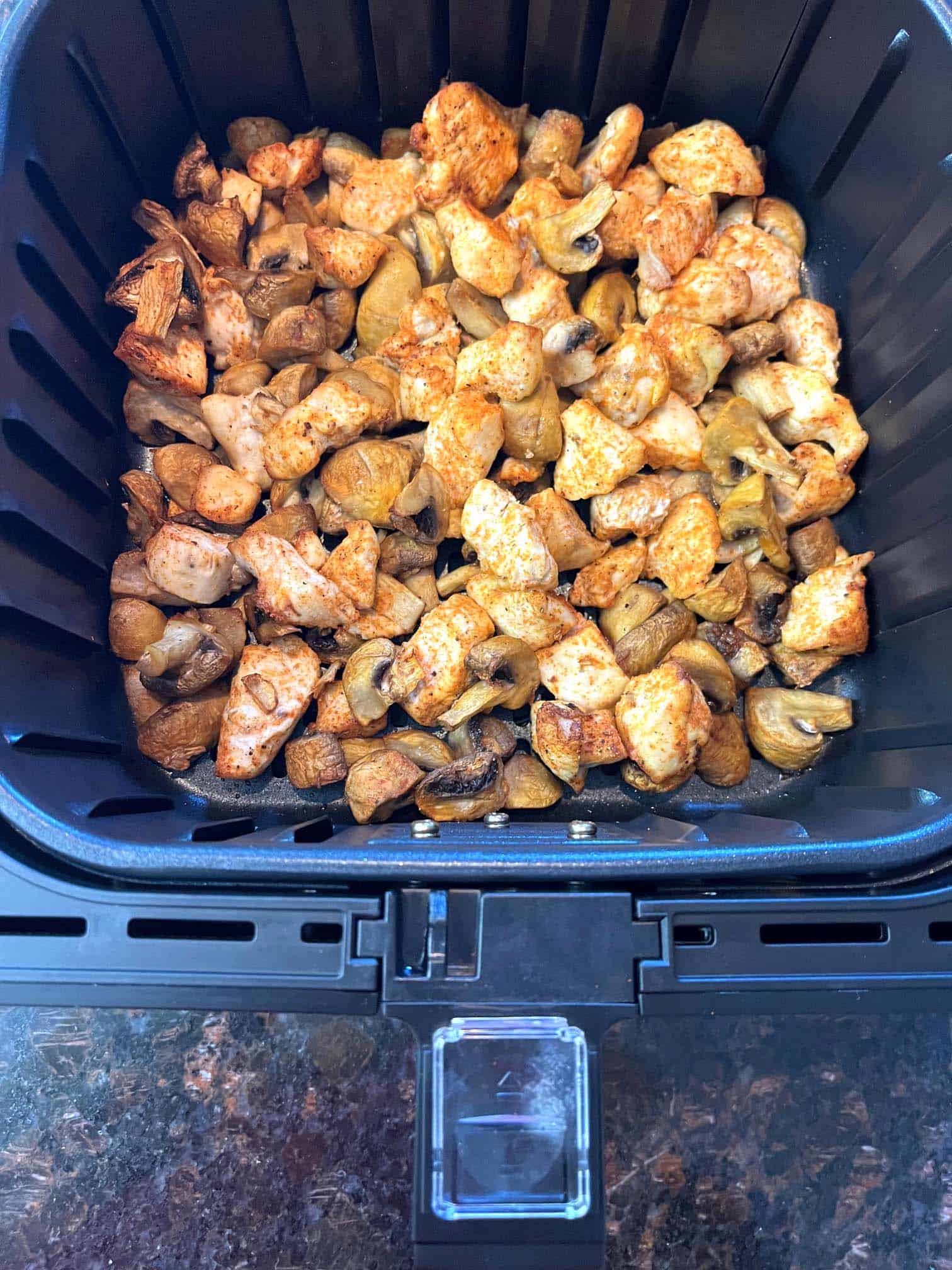 Easy Air Fryer Chicken And Mushrooms Recipe Melanie Cooks