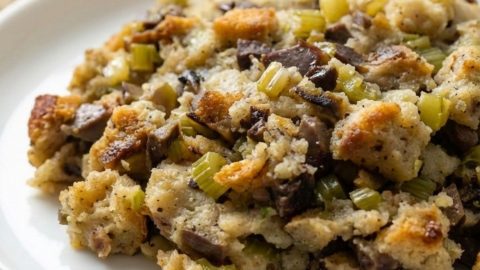 old fashioned giblet dressing Soul Food Cornbread Dressing with Giblets and Ground Beef