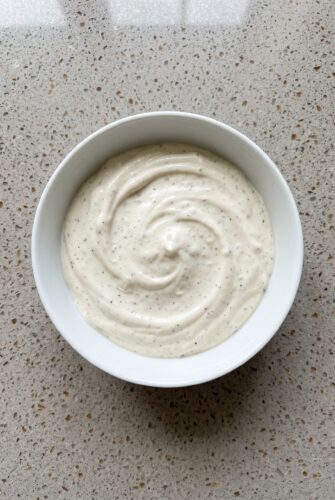 Homemade Rich & Creamy Garlic Aioli Sauce Recipe Homemade garlic aioli mixed until smooth and creamy for dipping or spreading.