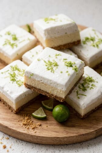 Best Key Lime Pie Bars Recipe With Vanilla Wafer Crust Key lime pie bars with creamy lime filling, whipped topping, and fresh lime zest.